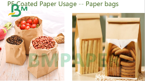 70gsm 80gsm 90gsm OilproofブラウンのPEは食糧包むことに塗被紙ロールスロイスを