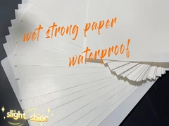 ビールラベルのための65gmの白色の防水片側塗装の湿度紙