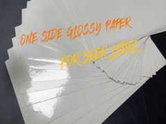 80gm ホワイト ビール グラス 紙 ワイン ラベル 紙 防水 印刷