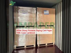 白い光り輝くプリント可能なカードカード紙 110lb カバーカードストック