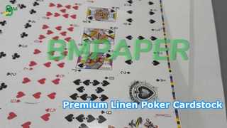 BMPAPER プレミアム リネン テクスチャード ポーカー カードストック