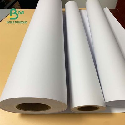 36&quot; x 300ft 20lb ウッドフリーのインクジェット結束ペーパー光沢が無いCADロール2&quot;中心
