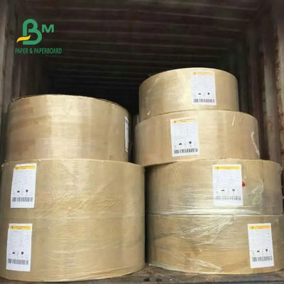Oilproofブラウン クラフトはさみ金板、PEは食糧70gsm 80gsm 90gsmのための塗被紙ロールスロイスを包むこと