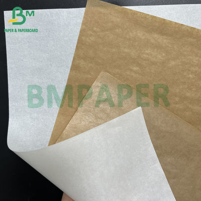 40gsm + 10gsm PE 白色 未白茶色の砂糖 包装紙 肉屋紙巻