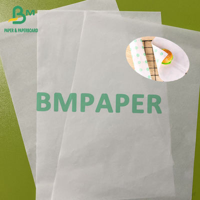 35gm 40gm オイル保護紙 ホワイト Greaseproof Paper In Reels 食品包装用 サイズ カスタマイズ