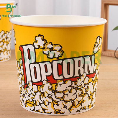 280gm + 15g PEコーティング 片側白いボウル紙箱 フライドチキン