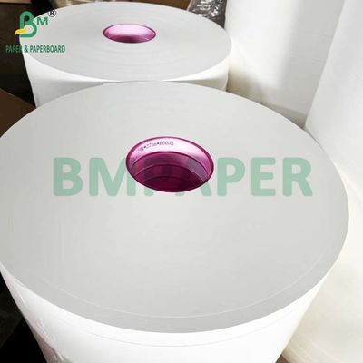 34mm × 6000m 白いMG紙ロール 25g 26g プラスチックストローを包むために