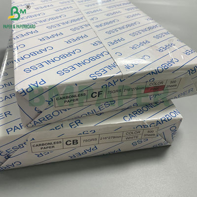 CB ホワイト CF ブルー CFB ピンク 75GSM NCR 紙 500枚の紙 パック 8.5 x 14インチ