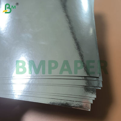 シルバーフォイルミラーカードストックペーパー片面メタリックペーパーシート