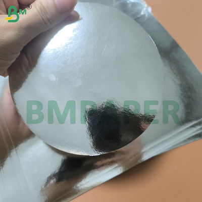 シルバーフォイルミラーカードストックペーパー片面メタリックペーパーシート