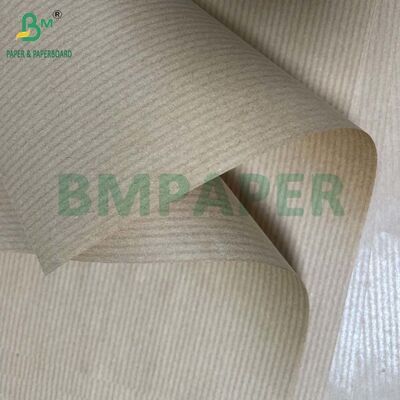Unbleached MG Ribbed Kraft Paper Rolls 50g 60g 70g 80g for Wrapping Gift