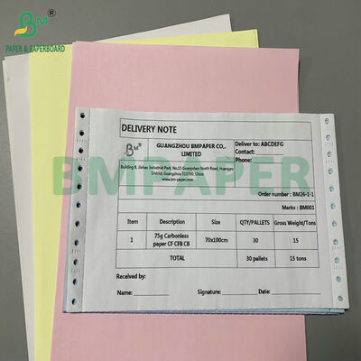 青色画像 高コントラスト プレミアム 48gsm 75gsm ノーカーボン複写紙 クリアコピー用