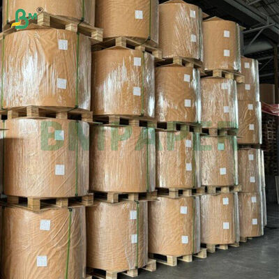 40gsm 片面光沢 純白マシングレーズクラフト紙 ロール