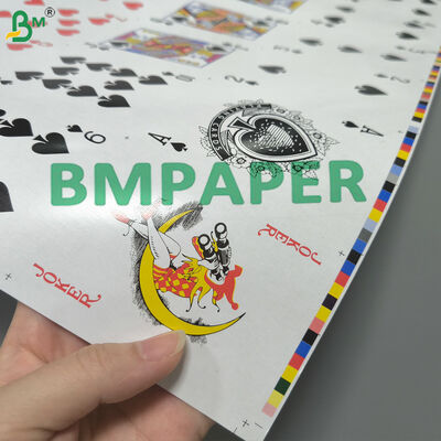 310gsm リネンエンボス加工 青コア トランプ用紙 シースルーなし ハイエンドポーカーカード用